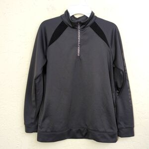 DeMarini Boys Gray Heater Fleece 1/2 Zip Jacket / Pullover Size Medium